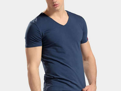 Solid Color Microfiber Quick Dry Men T-shirt